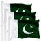 G128 3 Pack: Pakistan Pakistani Flag | 3x5 Ft | LiteWeave Pro Series Printed 150D Polyester | Country Flag, Indoor/Outdoor, Vibrant Colors, Brass Grommets, Thicker and More Durable Than 100D 75D Poly